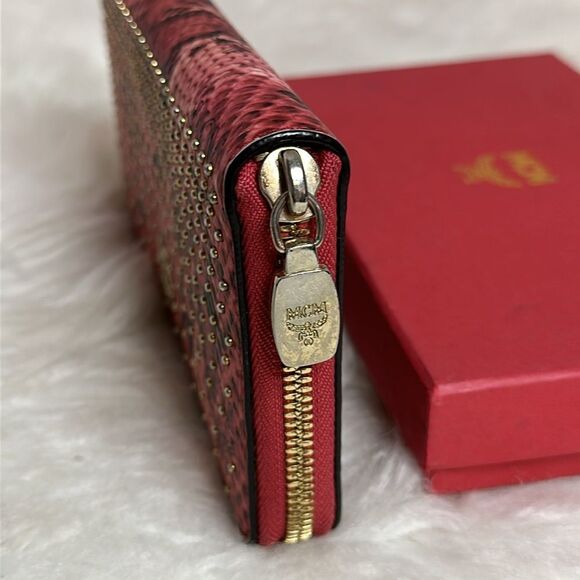 💯Authentic MCM Armour Visetos Monogram Studded Python🍀 - Picture 8 of 14